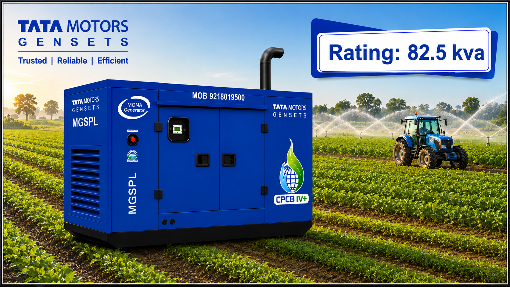 82.5 KVA Tata Motor Gensets in Rajasthan